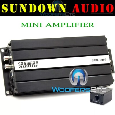 OPEN BOX SUNDOWN AUDIO SAM-500D 500W MONOBLOCK MICRO SUBWOOFERS BASS AMPLIFIER