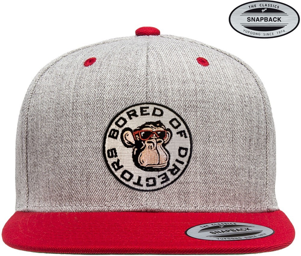 Наскучившая Кружка директоров нашивка премиум-класса Snapback Cap HeathergreyRed