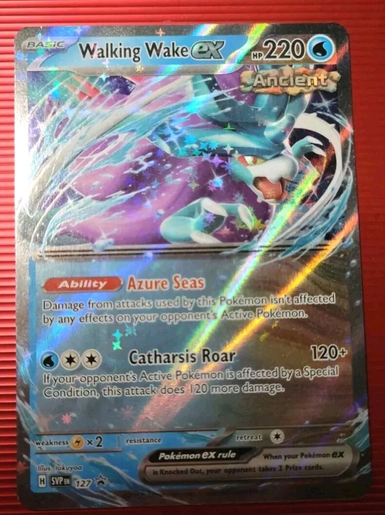 Walking Wake EX HP 220 Ancient Pokémon Card No. 127 | eBay