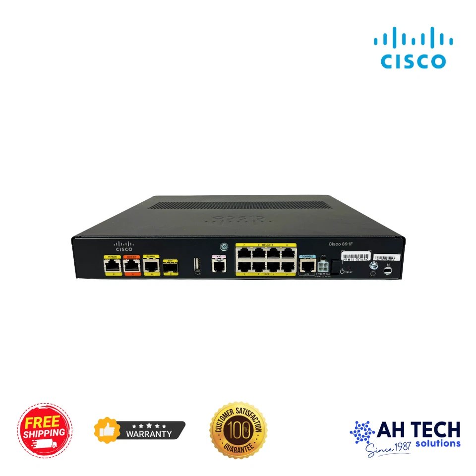 CISCO C891F-K9 Ethernet Security Router with Power Adapter - Free Shipping - Image 3 of 4