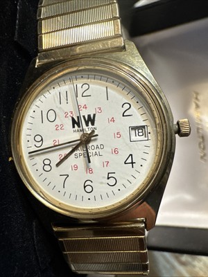 Hamilton Railroad Special Watch Rare!! Norfolk Western 10kt Gold