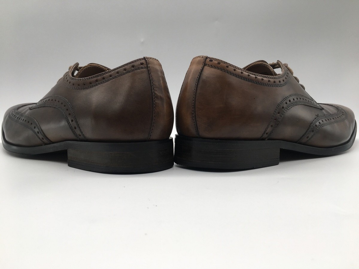 Vince Camuto men\'s Ivon wingtip oxford shoes in dark brown leather Vince Camuto Wingtip Shoes for Men | Mercari main image 2