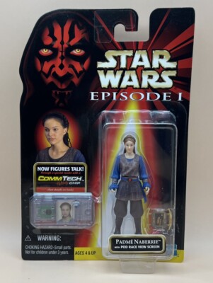 Star Wars Padme Naberrie W/Pod Race View Screen Action Figure