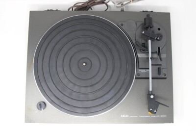 Platine Vinyle Vintage AKAI AP-B10C – Manuelle, Couleur Argent, Courroie