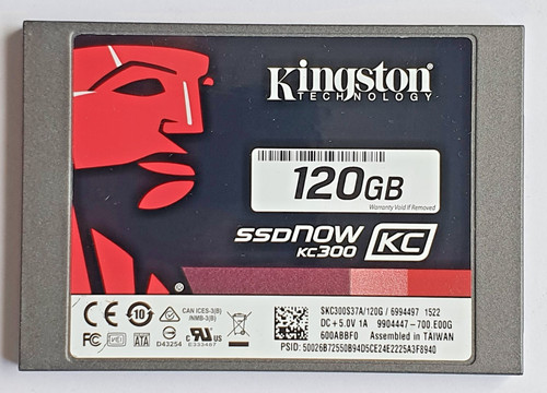 120 GB SATA III Kingston SSDNow KC300 SKC300S37A/120G 3D-NAND TLC SSD 2.5"