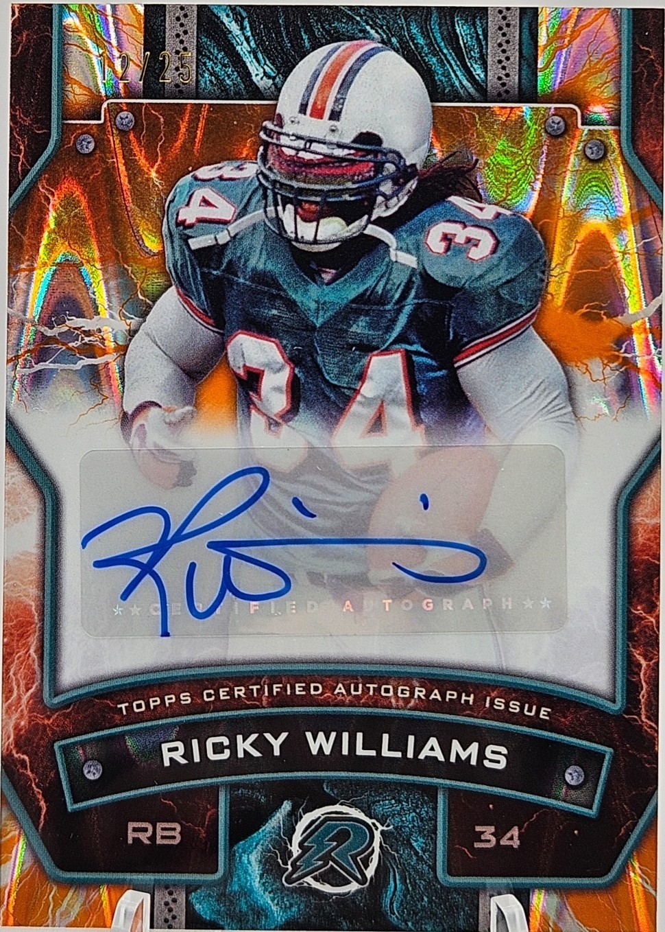 2024 Topps Resurgence - Resurgence Signatures Ricky Williams #RS-RWI ...