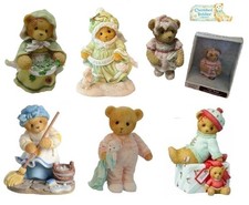 CHERISHED TEDDIES by ENESCO, HAND PAINTED, STONE RESIN, TEDDY BEAR FIGURINES