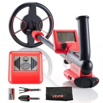Metal Detector, 6'', Lightweight Metal Detector with LCD Display, IP68 Waterproof