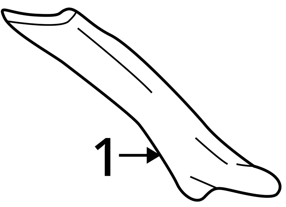 ПОДХОДИТ ДЛЯ 2006-2007 LLINCOLN TOWN CAR МОЛДИНГ ЛОБОВОЕ СТЕКЛО 6W1Z5403598AAC - НОВЫЙ OEM - Изображение 3 из 3