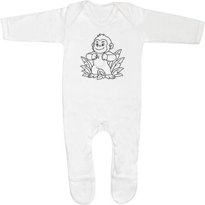 'Proud Baby Gorilla' Baby Romper Jumpsuits / Sleep suits (SS056545)