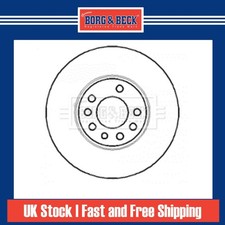 2x Brake Discs Vented For Vauxhall Vectra MK3 1.9 CDTi 16V Borg Front 569004