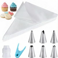 Spritzbeutel Set BackzubehöR Tortendeko Cupcakes Edelstahl TüLlen 100 StÜCk