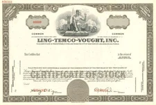 Ling-Temco-Vought, Inc. - Stock Certificate - Specimen Stocks & Bonds