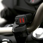 Motorcycle Clip-on Compact Waterproof Handlebar USB Charger Port 3.1 Amp
