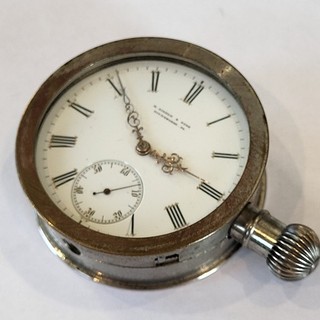 F84 VERY HIGH GRADE SWISS NICKEL 18 SIZE MOVEMENT SIEDLE & SONS SWANS NECK SNAIL