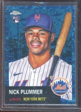 Nick Plummer 2022 Topps Chrome Platinum Toile White/Blue Refractor #82 (149/199)