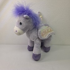 Toys R Us, Animal Alley, Purple Pegasus Stuffed Plush, Mythical Creature Plush