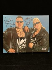 The Nasty Boys Brian Knobbs & Jerry Sags Signed 8x10 Photo PSA COA WWE WCW WWF