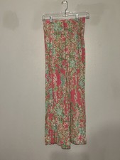 Lilly Pulitzer Slinky Wide Leg Flat Waist Pants Chine Beach Lounge Size XS