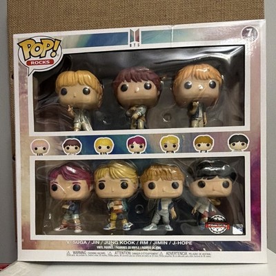 Funko Pop! Rocks BTS 7-Pack Vinyl Figure Set Boxed V SUGA JIN JUNG KOOK RM
