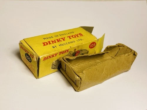 Dinky #105 Triumph TR2 Sorts Car - Empty Box Only - Original Vintage (ref16)