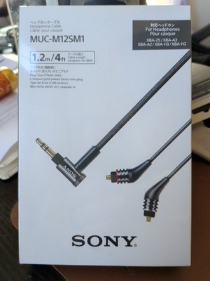 Sony MUC-M12SM1 4ft Stereo Headphone Cable for MDR-1A New Sealed