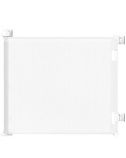 Retractable Baby Gate for Stairs Doorways, 55" Wide x 33.6" Tall Easy Insta...