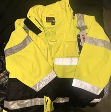 high visibility rain jacket xl