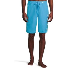 O'NEILL Mens Santa Cruz Solid 2.0 Boardshorts Size 31 Blue Cyan Drawstring NWT