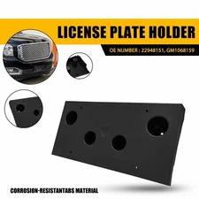 Front License Bumper Plate Tag Frame Holder Bracket For 2015-2019 GMC YUKON XL