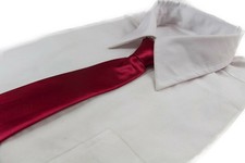 Dark Red Tie Boys Kids Baby Toddler School Ties Formal Wedding Boys Dark Red Tie