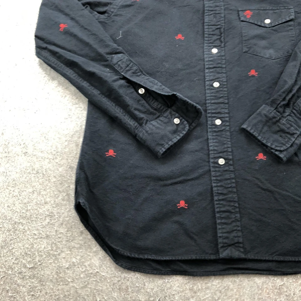 Ralph Lauren Shirt Mens Small Classic Fit Skull Crossbones Embroidered Polo - Image 2 of 4