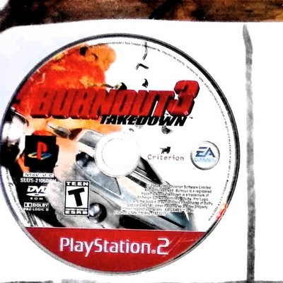 Burnout 3 Takedown Playstation 2 EA Tested and Works