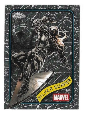 Silver Surfer - Topps Chrome Marvel 2025 Spider Web Refractor /399
