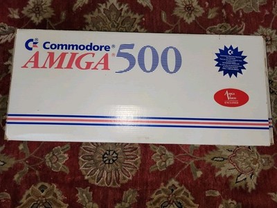Commodore Amiga 500 Computer System A500 in Box w/ GVP Impact Series II A500-HD+