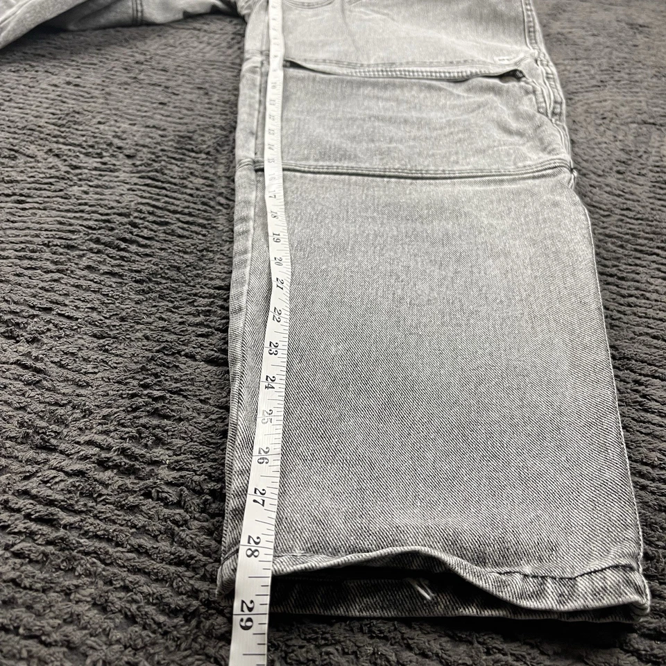 Georges Marciano for Guess USA Jeans 24x28 Gray Acid Wash Carpenter Style 80s - Image 4 of 4