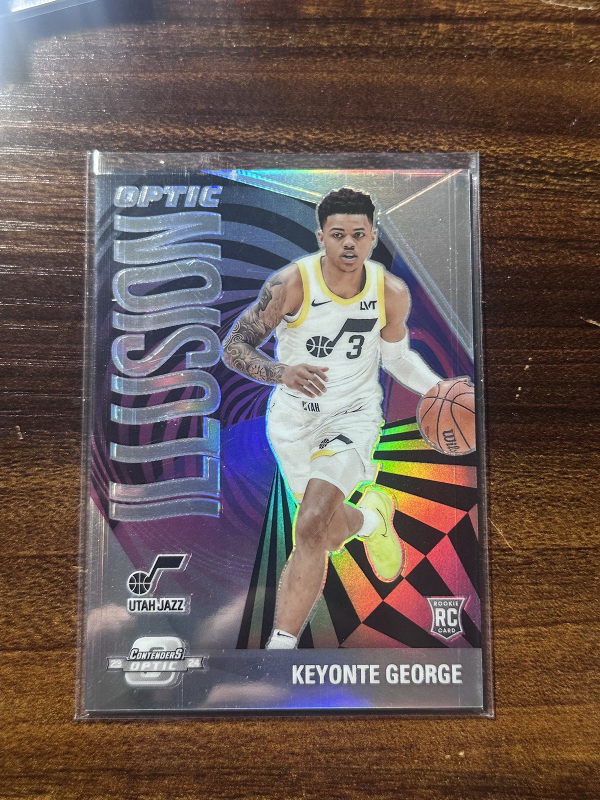 2023-24 Panini Contenders Optic Illusion Keyonte George #17 Rookie RC 1hg9