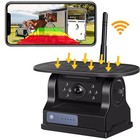 Solar Wireless Reversing Rear View Camera WiFi Magnetic For Truck Bus RV iPhone