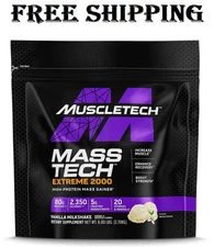 NEW,Mass Gainer Mass-Tech Extreme 2000, Muscle Builder Whey Protein Powder, Prot