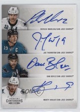 2013 Playoff Contenders Fours Martin Havlat Patrick Marleau Dan Boyle Auto 2t7