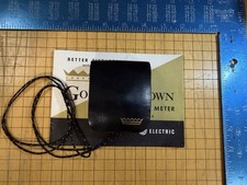 Vintage GE Golden Crown Exposure Meter Type PR-3 Working w/ Case Manual 1958