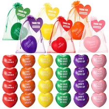 72 Pcs Heart Stress Balls Gifts Including 2.5'' Motivational Stress Balls for...