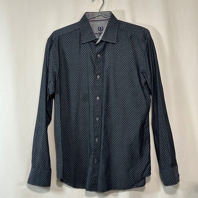 BUGATCHI Uomo Doma Geometric Print Long Sleeve Shirt - Men's