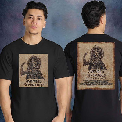 Avenged Sevenfold 2026 Asia Tour Schedule Unisex Double Sided T