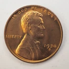 1936 **D** LINCOLN WHEAT CENT ***NICE UNC RED*** - FREE SHIPPING! C2639