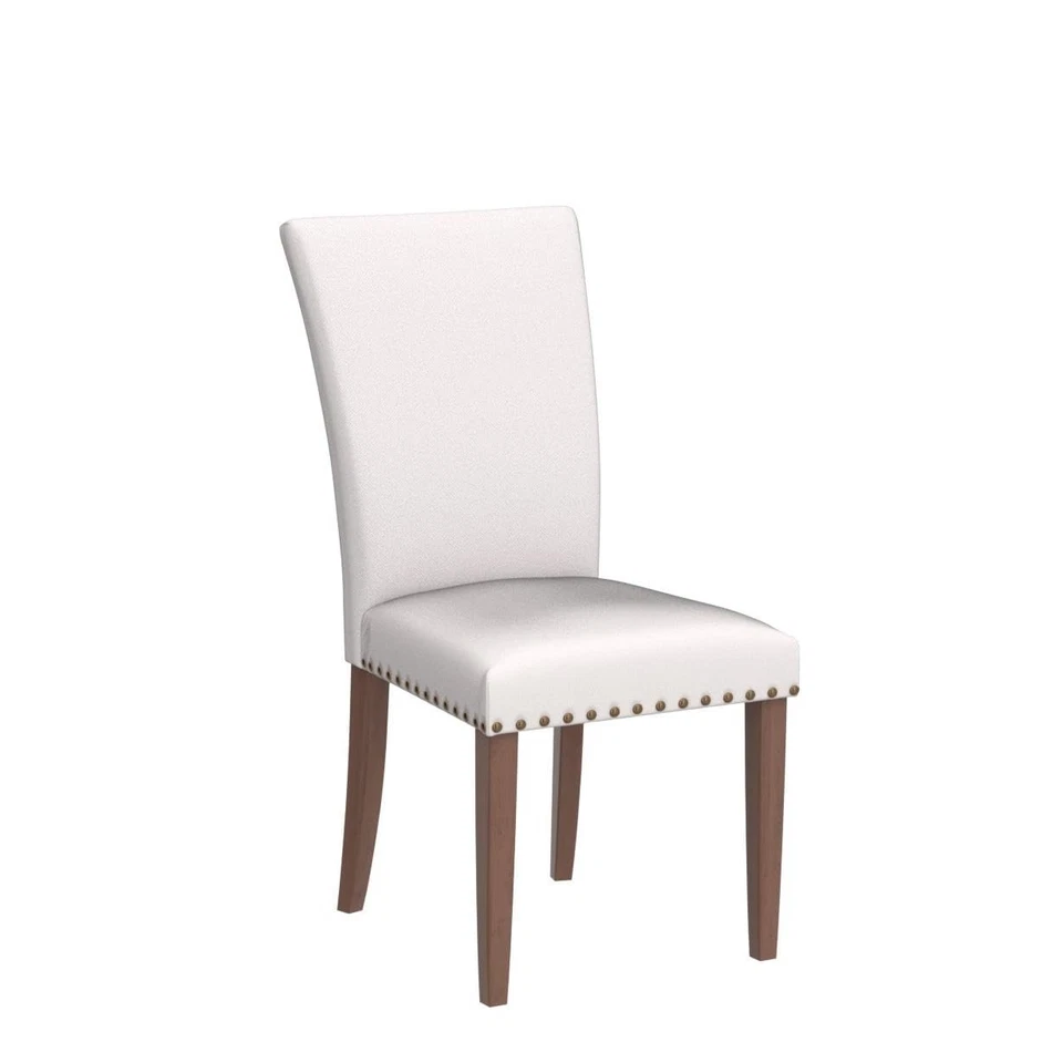 Upholstered Parsons Dining Chairs Set of 2, Fabric Dining Room Kitchen Side C... - Image 4 of 4