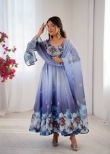 Indian Bollywood Anarkali Bridal Heavy Salwar Designer Suit Dress Ethnic Gown