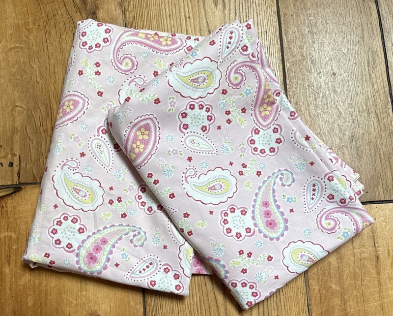 2 Pottery Barn Kids Pink Paisley Blackout Curtain Panels 44 X 63