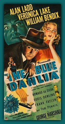 ALAN LADD - Blue Dahlia - Movie Poster Image - BIG MAGNET 2.5 x 5.5 in