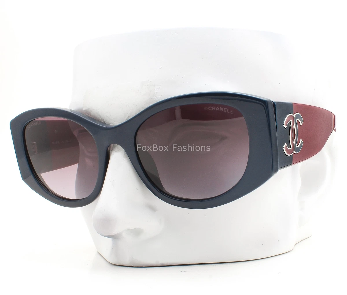 CHANEL Blue Oval Sunglasses for Women for sale | eBay
